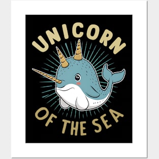 Unicorn of the sea Posters and Art